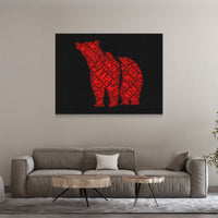 Load image into Gallery viewer, Short Fury Bearish Red Trading Horizontal Canvas Wall Art
