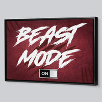 Load image into Gallery viewer, Beast Mode Horizontal Framed Canvas Wall Art
