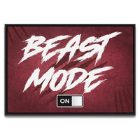 Load image into Gallery viewer, Beast Mode Horizontal Framed Canvas Wall Art
