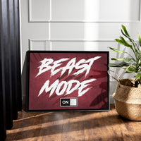 Load image into Gallery viewer, Beast Mode Horizontal Framed Canvas Wall Art
