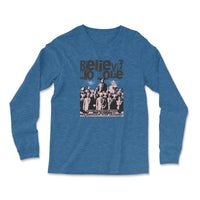 Load image into Gallery viewer, Believe No More Long Sleeve Shirt True Royal heather color

