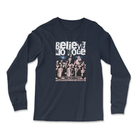Load image into Gallery viewer, Believe No More Long Sleeve Shirt Navy color
