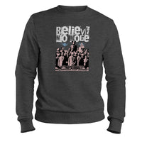 Load image into Gallery viewer, Believe No More Crewneck Sweatshirt Dark heather color
