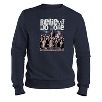Load image into Gallery viewer, Believe No More Crewneck Sweatshirt Navy color
