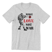 Load image into Gallery viewer, Make Love Tee | Athletic Heather
