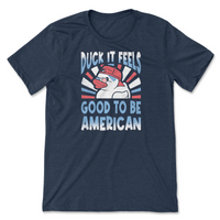 Load image into Gallery viewer, duck it feels good to be american patriotic tshirt
