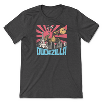 Load image into Gallery viewer, Duckzilla Tee | Dark grey heather

