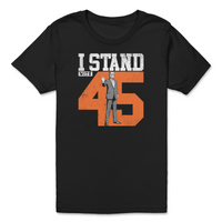 Load image into Gallery viewer, i stand with 45 donald trump youth tee
