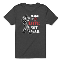Load image into Gallery viewer, Make Love not warYouth Tee | Black Heather
