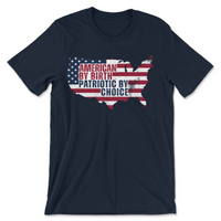 Load image into Gallery viewer, american by birth tshirt
