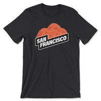 Load image into Gallery viewer, san francisco tent tshirt, bridge
