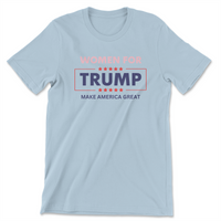 Load image into Gallery viewer, Women for Trump Tee Blue color
