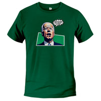 Load image into Gallery viewer, i may be irish but im not stupid joe biden tshirt kelly green
