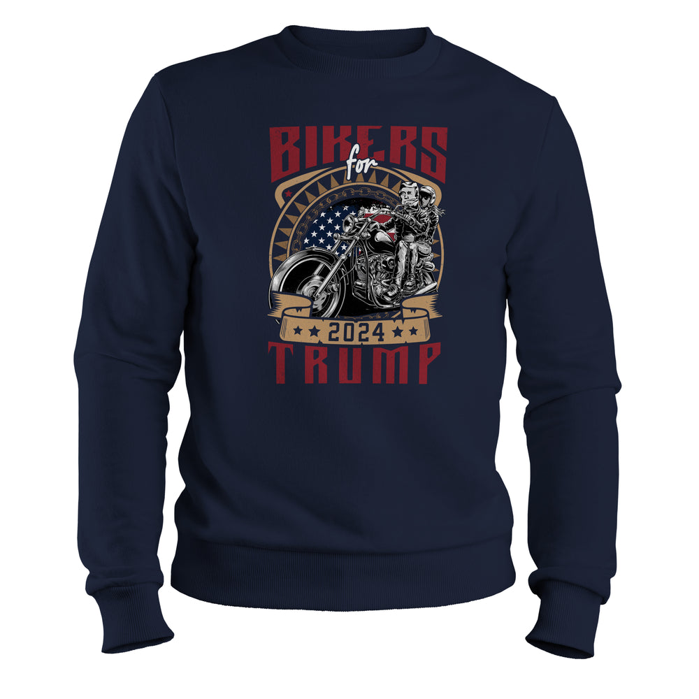 trump rider motorcyles for trump theme sweatshirt navy