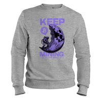Load image into Gallery viewer, Keep Mining Crewneck Sweatshirt sport grey color

