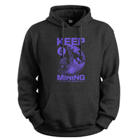 Load image into Gallery viewer, Keep Mining Hoodie dark heather color
