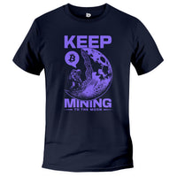Load image into Gallery viewer, Keep Mining Tee navy color
