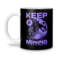 Load image into Gallery viewer, Keep Mining Mug 11oz black color
