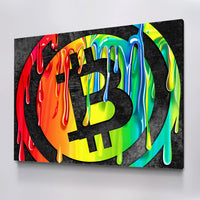 Load image into Gallery viewer, Bitcoin Horizontal Canvas Wall Art
