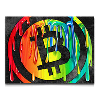 Load image into Gallery viewer, Bitcoin Horizontal Canvas Wall Art
