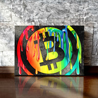 Load image into Gallery viewer, Bitcoin Horizontal Canvas Wall Art
