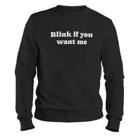 Load image into Gallery viewer, Blink Crewneck Sweatshirt black color
