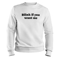 Load image into Gallery viewer, Blink Crewneck Sweatshirt white color
