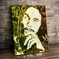 Load image into Gallery viewer, Lameduckrpints Bob Marley Vertical Canvas Wall Art
