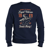 Load image into Gallery viewer, War Dog wardog loyal veteran Crewneck Sweatshirt, fun cute military theme | navy
