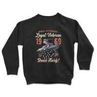 Load image into Gallery viewer, War Dog Youth Crewneck black color
