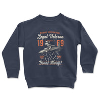 Load image into Gallery viewer, War Dog Youth Crewneck navy color
