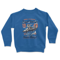 Load image into Gallery viewer, War Dog Youth Crewneck royal color
