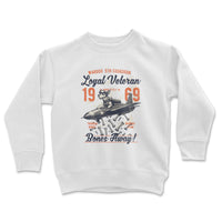 Load image into Gallery viewer, War Dog Youth Crewneck white color
