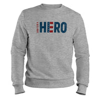 Load image into Gallery viewer, Born a Hero Crewneck Sweatshirt
