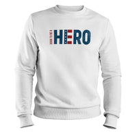 Load image into Gallery viewer, Born a Hero Crewneck Sweatshirt
