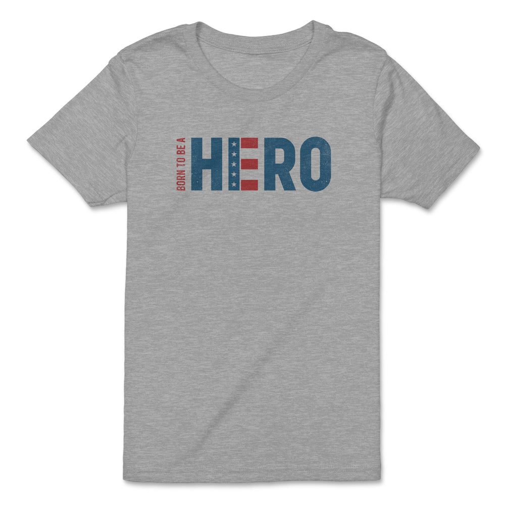 Born a Hero Youth T-Shirt | Athletic Heather