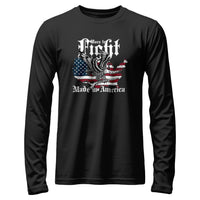 Load image into Gallery viewer, Born to Fight Long Sleeve Shirt black color
