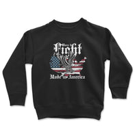 Load image into Gallery viewer, Born to Fight Youth Crewneck Sweatshirt Black color
