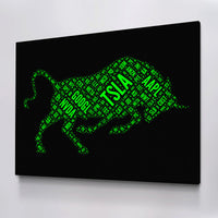 Load image into Gallery viewer, Bullish Bull Trading Canvas Horizontal Wall Art
