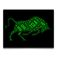 Load image into Gallery viewer, Bullish Bull Trading Canvas Horizontal Wall Art
