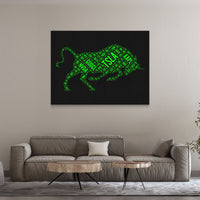 Load image into Gallery viewer, Bullish Bull Trading Canvas Horizontal Wall Art
