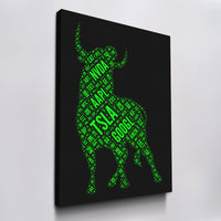 Load image into Gallery viewer, Raging Bull Trading Vertical Canvas Wall Art
