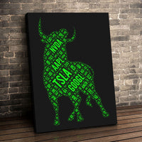 Load image into Gallery viewer, Raging Bull Trading Vertical Canvas Wall Art
