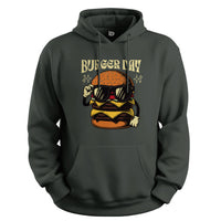 Load image into Gallery viewer, Burger Day Hoodie forest color
