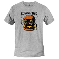 Load image into Gallery viewer, Burger Day Tee athletic heather color
