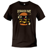 Load image into Gallery viewer, Burger Day Tee brown color
