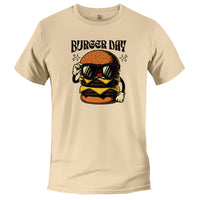 Load image into Gallery viewer, Burger Day Tee Soft cream color
