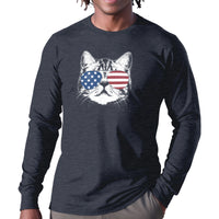 Load image into Gallery viewer, Shades Cat Long Sleeve Shirt | Model
