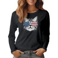 Load image into Gallery viewer, Shades Cat Long Sleeve Shirt | Model
