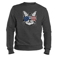 Load image into Gallery viewer, Shades Cat Crewneck Sweatshirt
